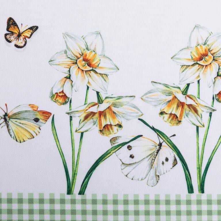 Středový ubrus s potiskem NARCISKY 85 x 85 cm - galerie #1