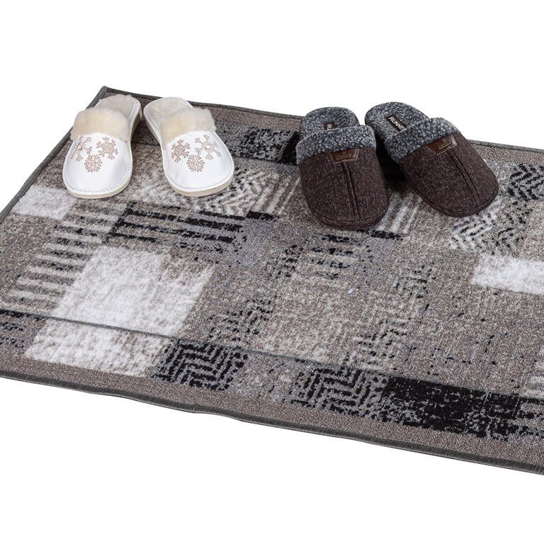 Dywan bieżnik Patchwork szary - galeria #2