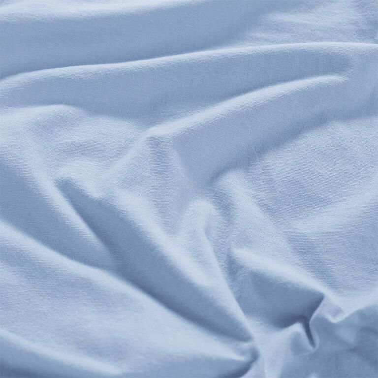 Cearșaf elastic jersey cu elastan albastru - galerie #1