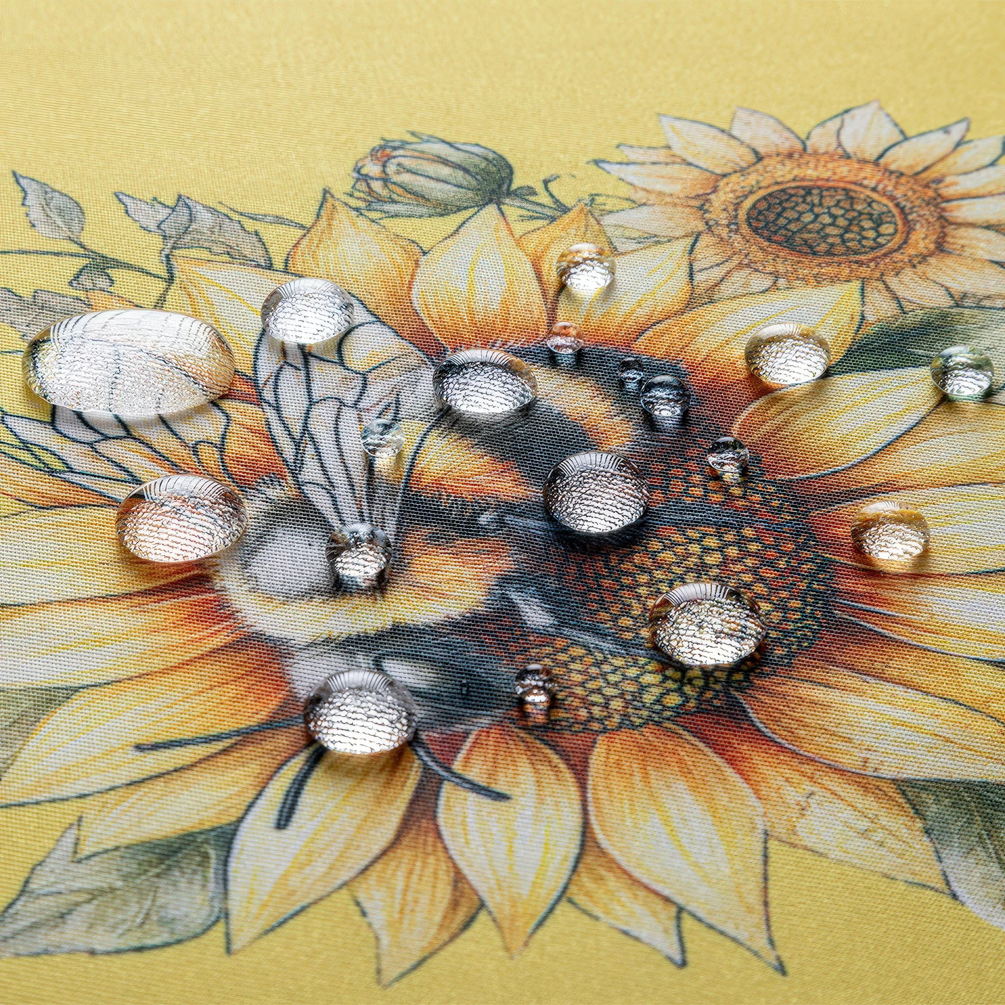 Středový ubrus SUNFLOWERS s teflonovou úpravou 85 x 85 cm - galerie #5