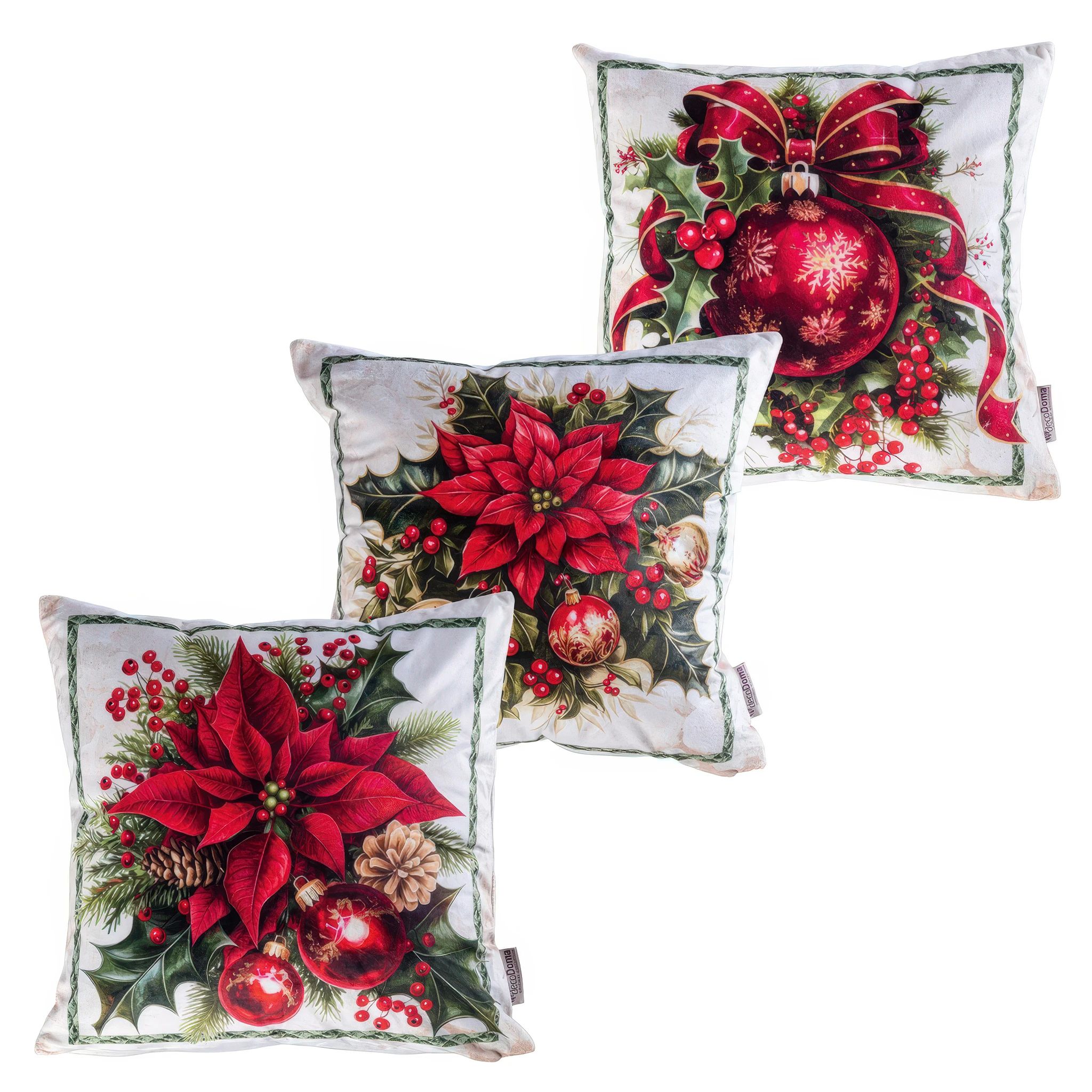 Sada 3 ks povlaků na polštářky CHRISTMAS STAR 45 x 45 cm - galerie #6