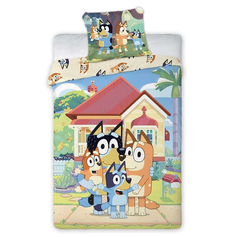 Bavlněné ložní povlečení BLUEY VESELÉ OBJETÍ - galerie #1
