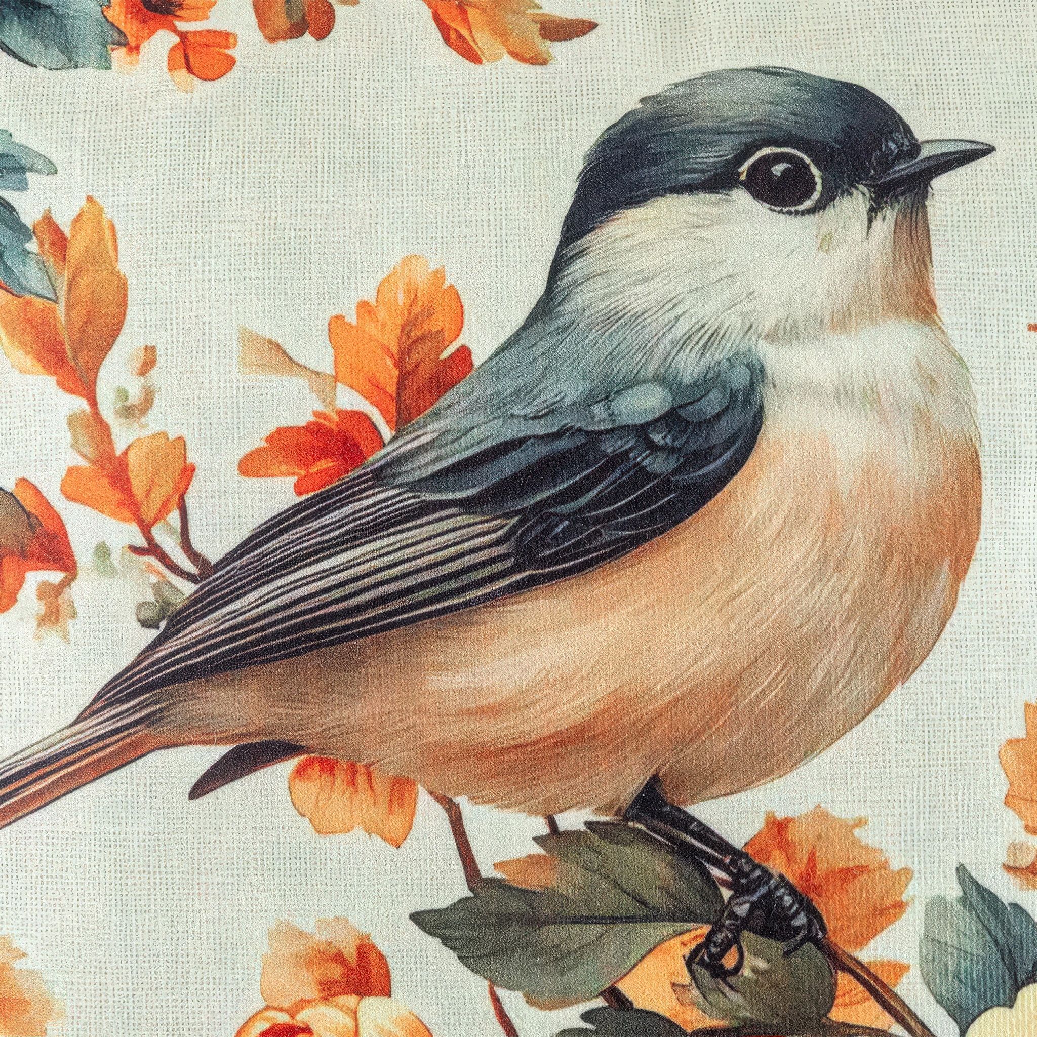 Sada 2 ks povlaků na polštářky SÝKORKY 40 x 40 cm - galerie #3