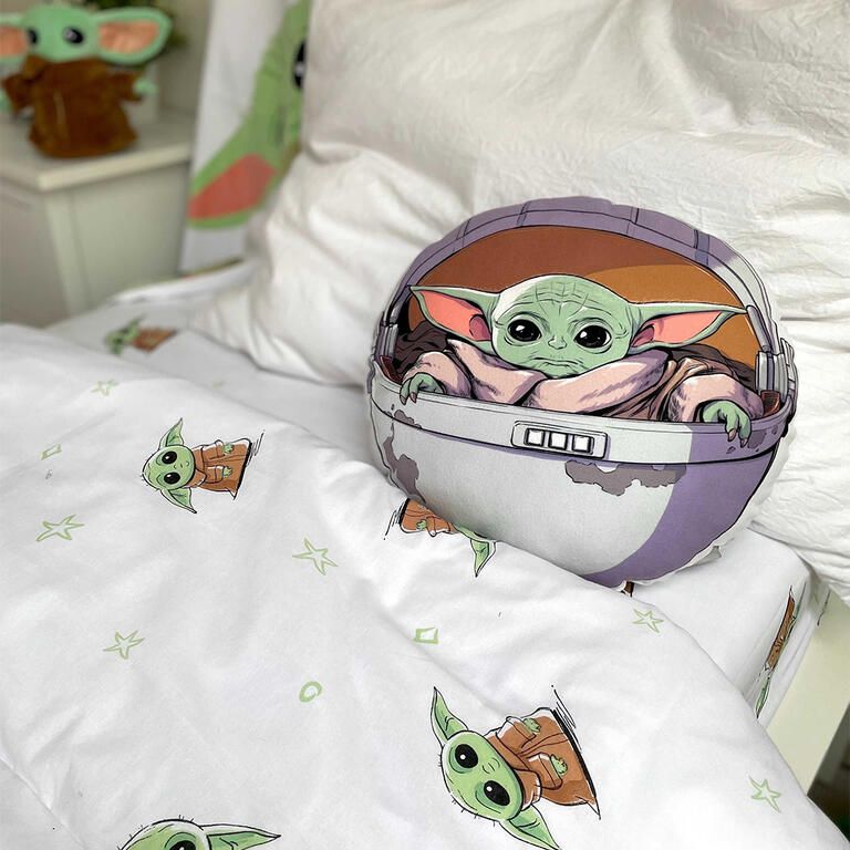 Tvarovaný polštářek Mandalorian Grogu - galerie #1