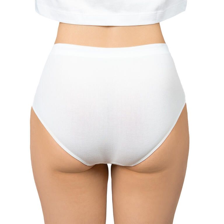 Majtki damskie VoXX z wysokim stanem BAMBOO SEAMLESS biała - galeria #2