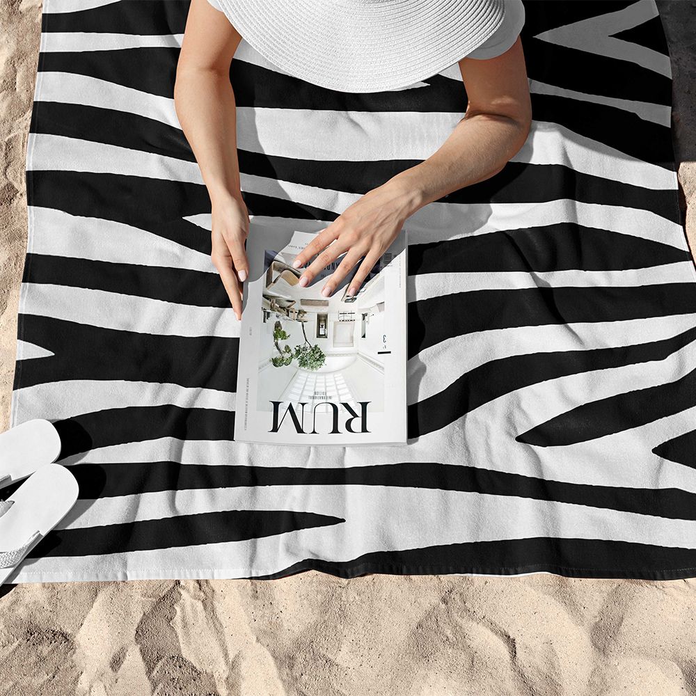 Plážová osuška ZEBRA 75 x 150 cm - galerie #3