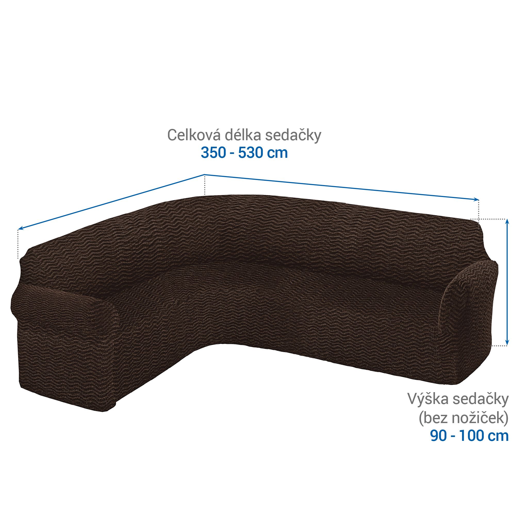 rohová sedačka (š. 350 - 530 cm) - galerie #1