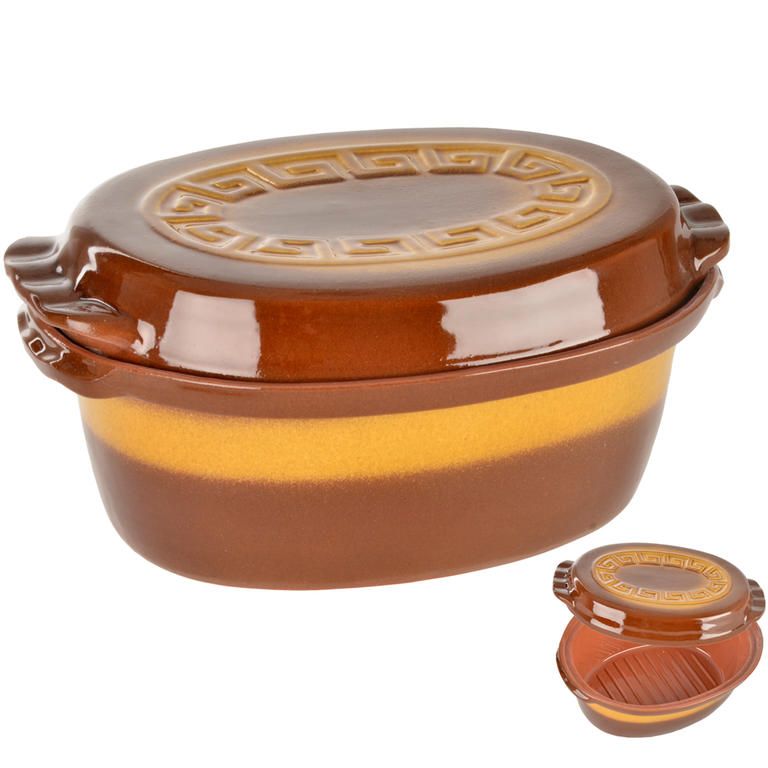 Oboustranný keramický pekáč s víkem 4,5 l