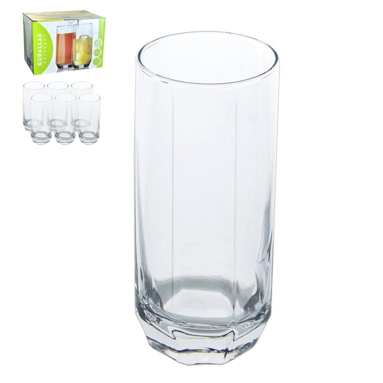Sklenice vysoká 390 ml DIAMOND 6 ks