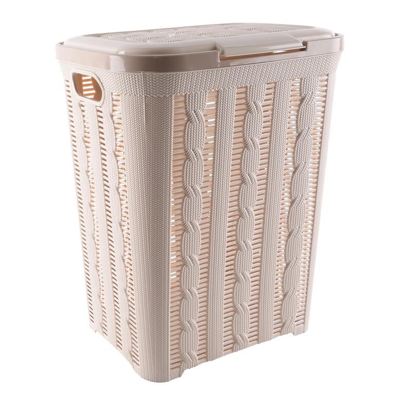 Plastový prádelní koš s víkem Jumper 55 l