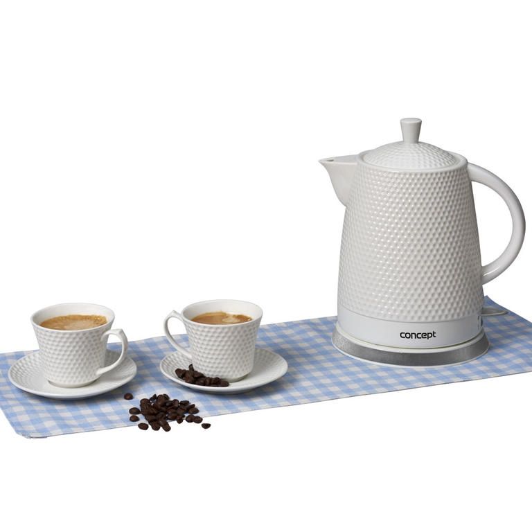 Concept Rychlovarná konvice keramická se 2 šálky 1,5 l RK0040