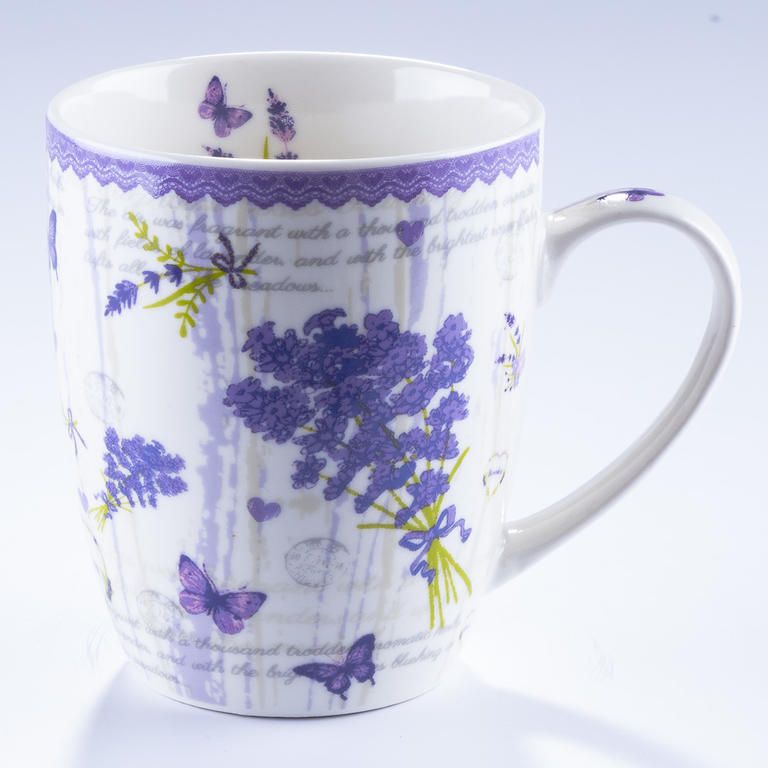 Porcelánový hrnek LEVANDULE 340 ml
