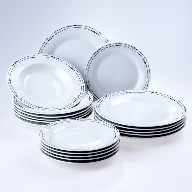 Banquet Porcelánová sada talířů SANSA 18 ks