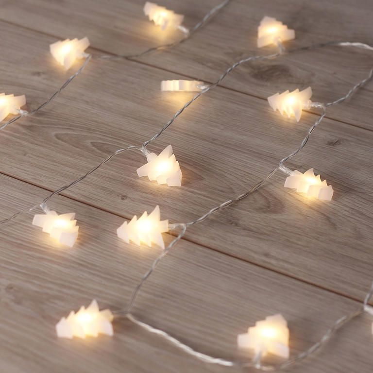 Světelný řetěz s 20 LED stromečky 2,4 m