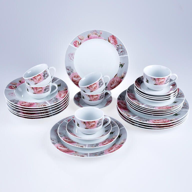 Porcelánová jídelní sada ROSETTA 30 ks
