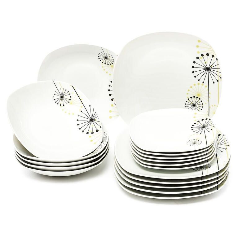 Porcelánová jídelní souprava VANESA 18 ks