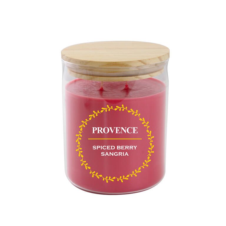 Svíčka ve skle s víčkem SPICED BERRY 530 g, 2 knoty