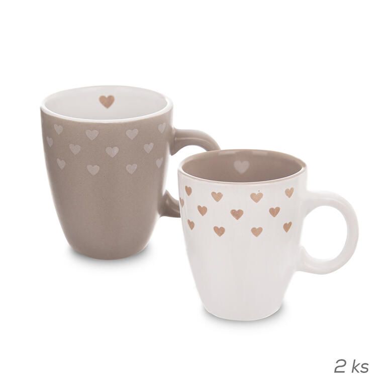 Sada keramických hrnků LOVE ME 140 ml 2 ks