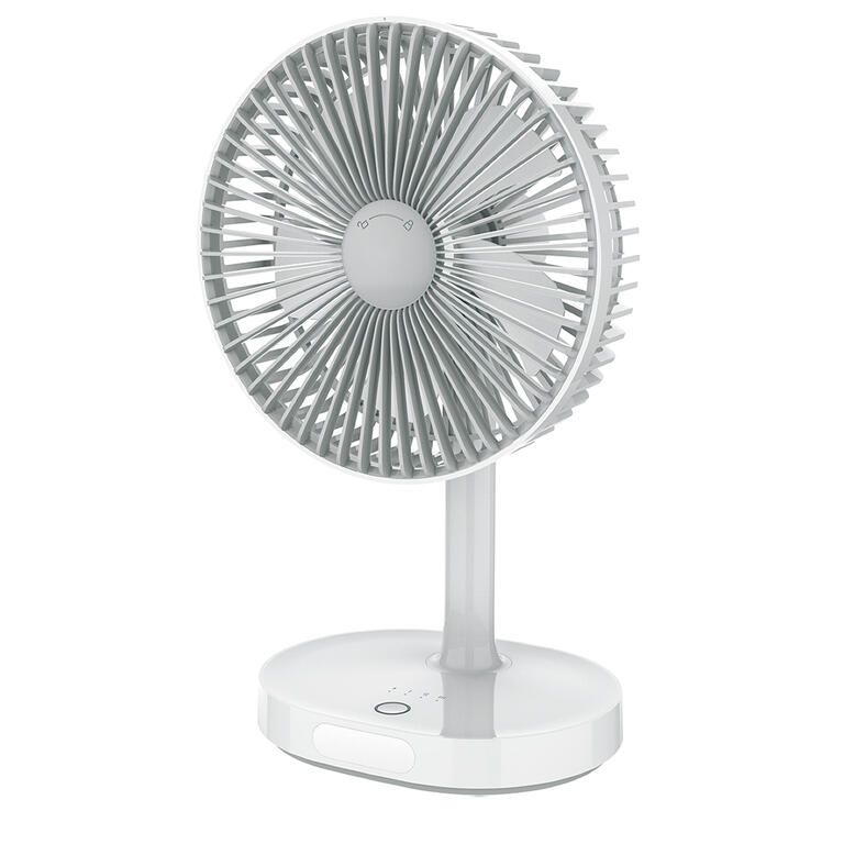 Přenosný stolní ventilátor nabíjecí 19 cm