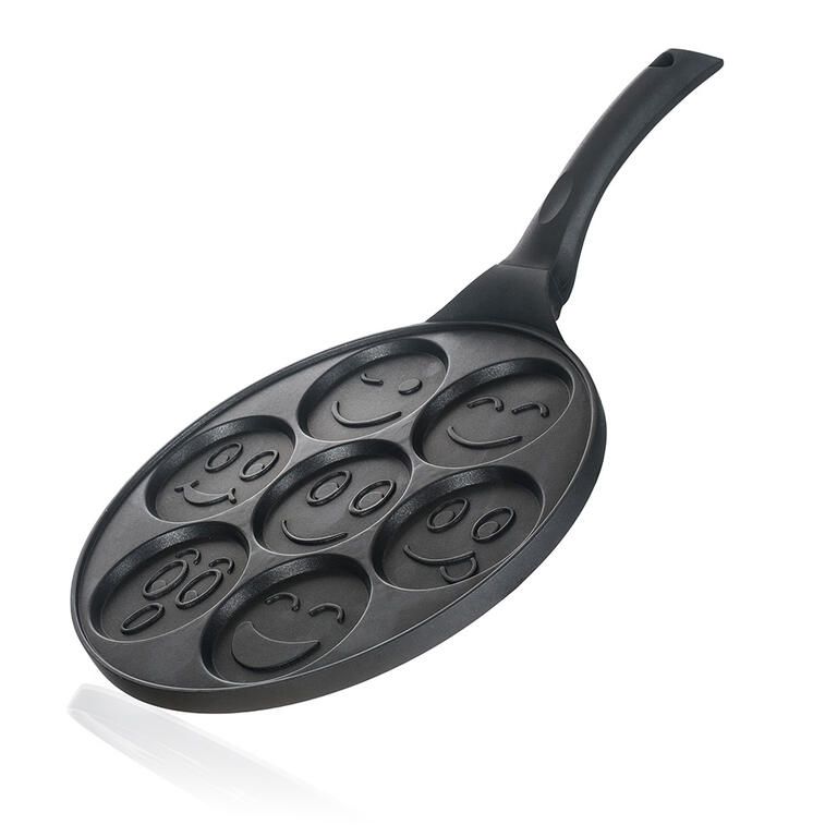 Pánev na 7 lívanců s nepřilnavým povrchem ALIVIA Smile 26 cm