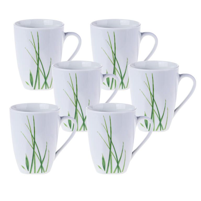 Sada porcelánových hrnků DELIA 310 ml 6 ks