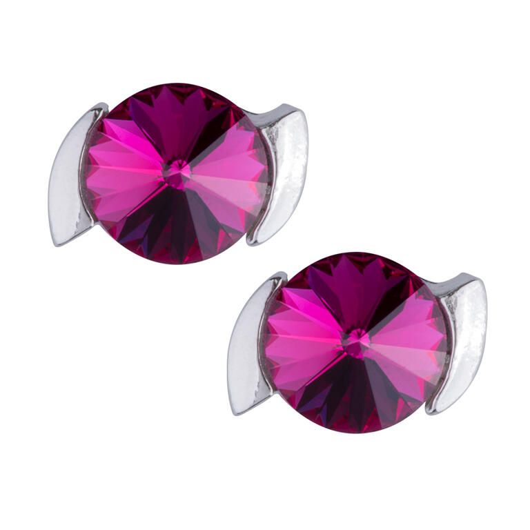 Náušnice SISI Swarovski Fuchsie