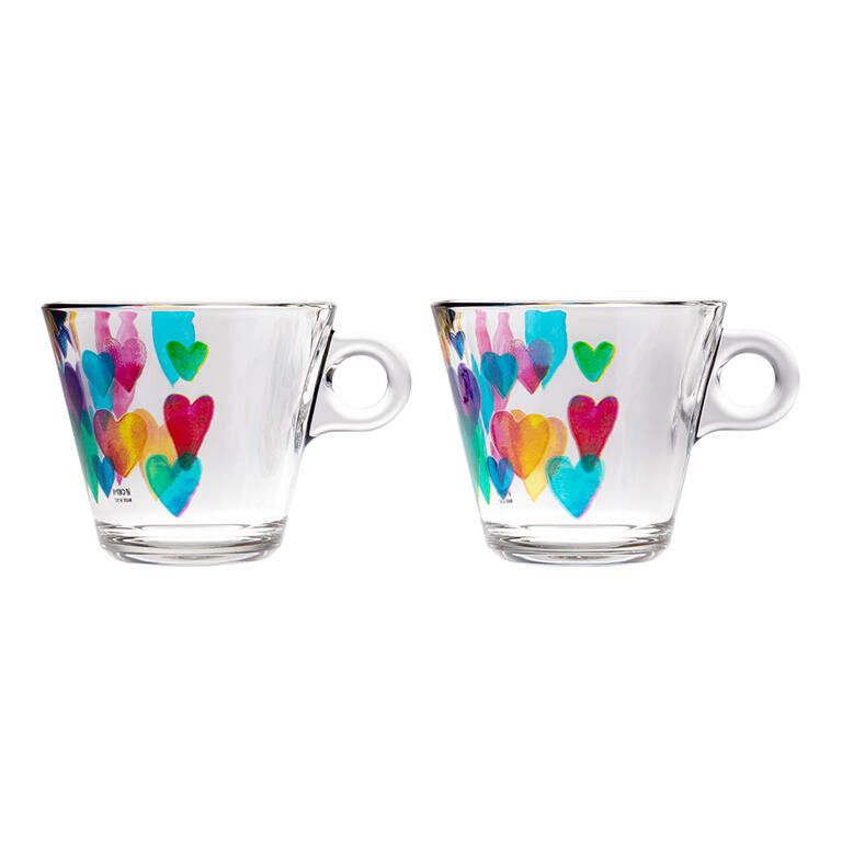 Sada kávových hrnků LOVE RAINBOW 280 ml 2 ks