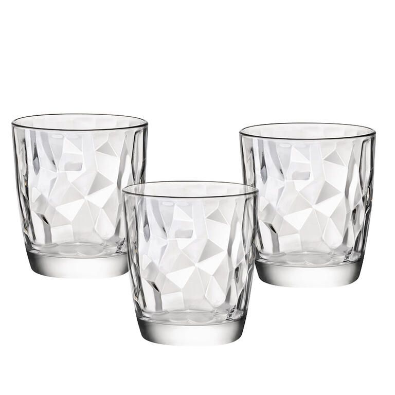 Sada sklenic DIAMOND čirá 390 ml 3 ks