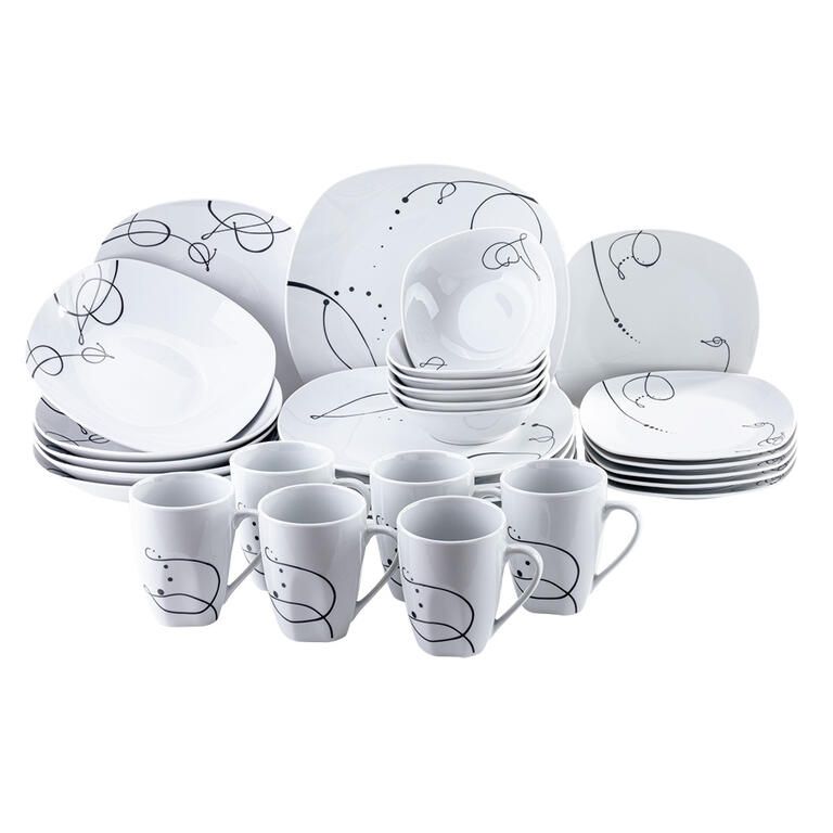 Porcelánová jídelní souprava CHANSON 30 dílů