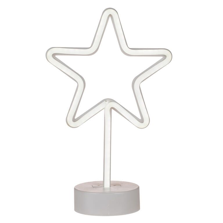 Dětská LED lampa HVĚZDA bílé světlo