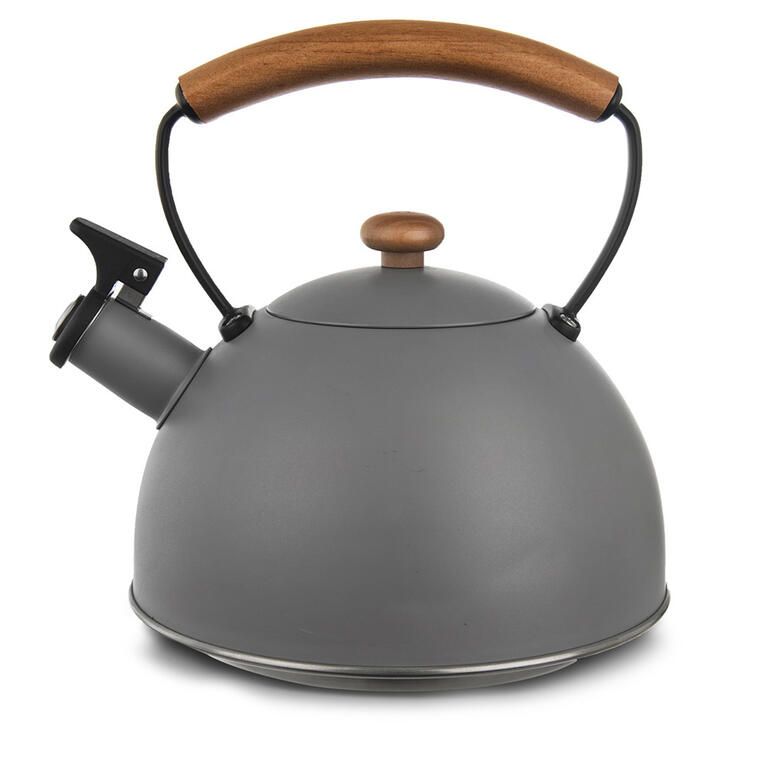 Czajnik ze stali nierdzewnej z gwizdkiem WOODEN, 2,9 l