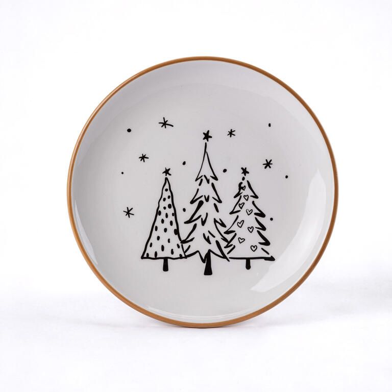Ceramiczny talerz CHOINKI 20 cm