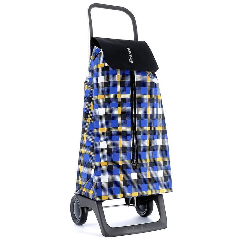 Taška na kolečkách ROLSER Jet Scottish Joy, modré káro