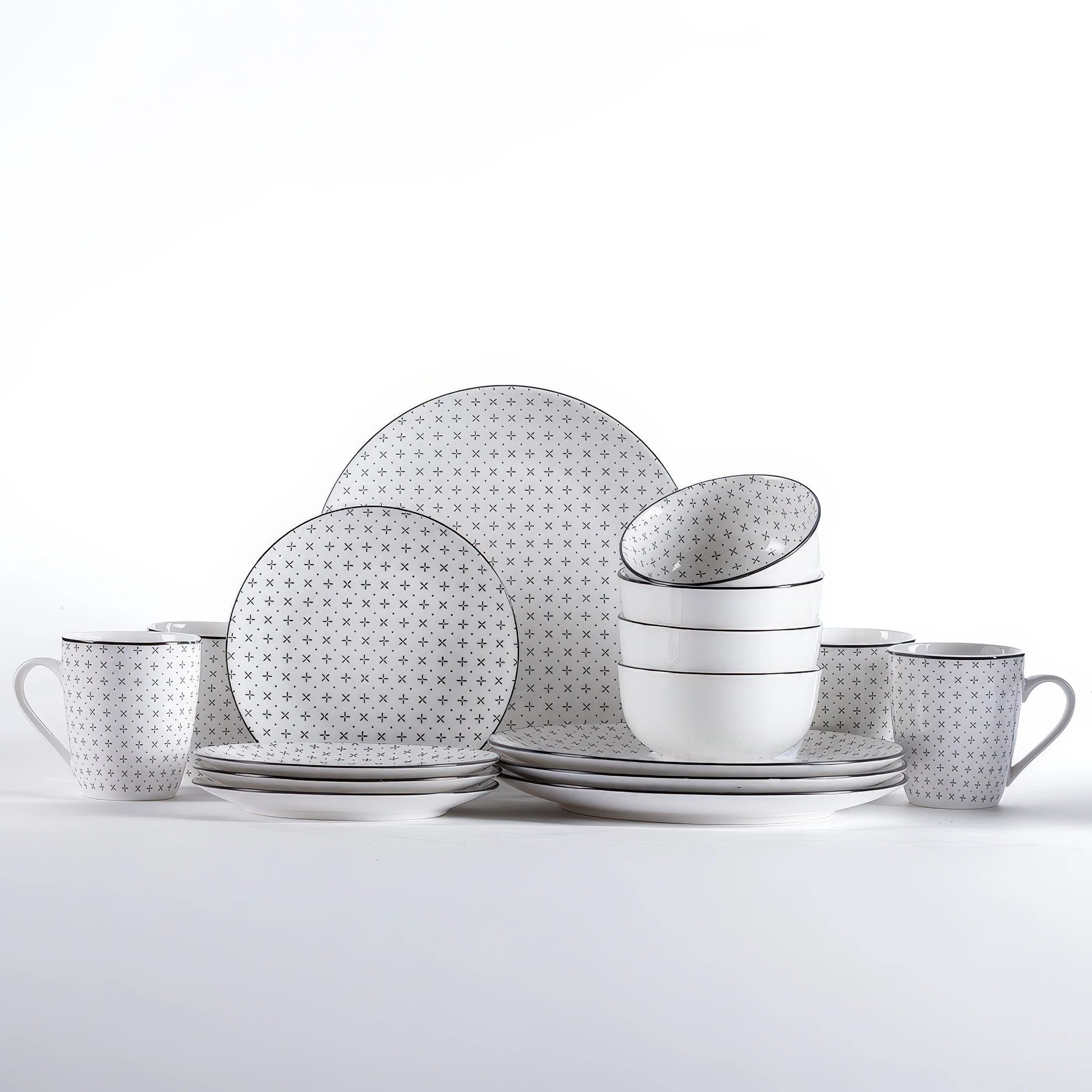 Porcelánová jídelní souprava LISBON 16 ks