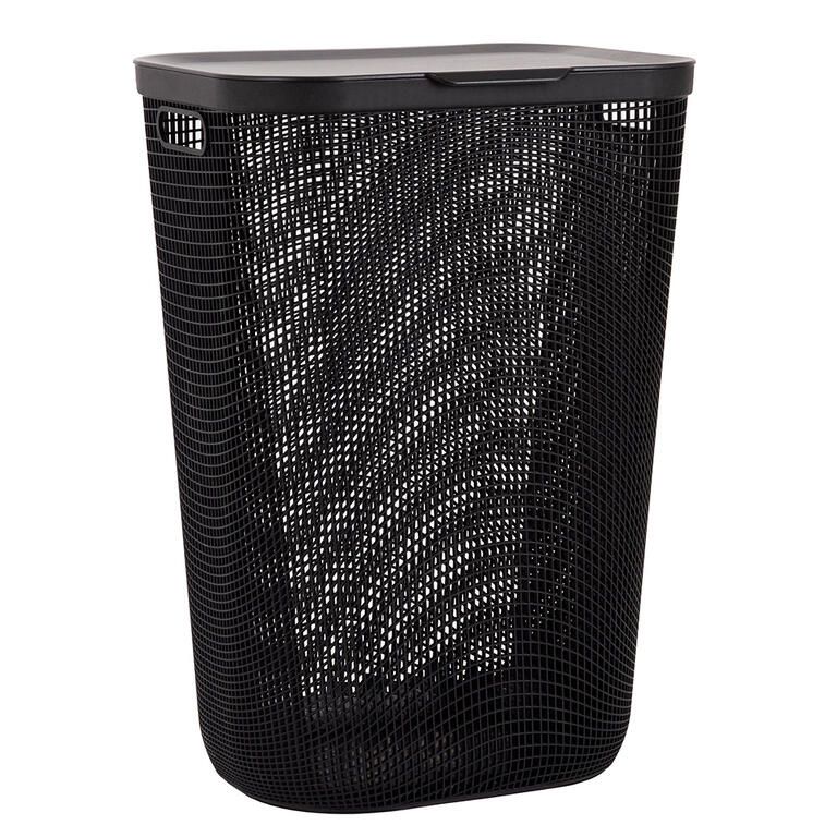 Koš na špinávé prádlo MY MESH antracit, 55 l