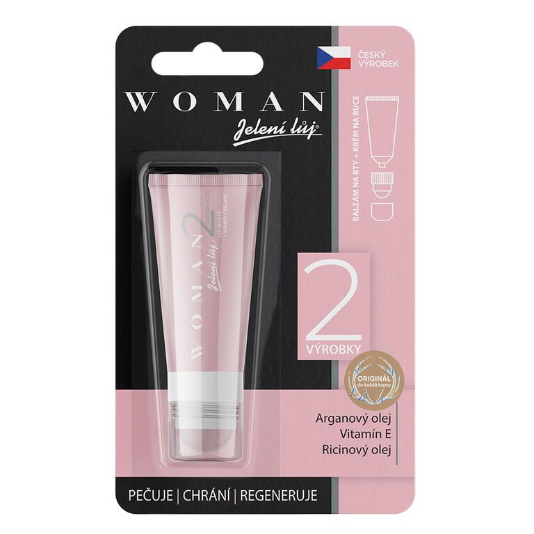 Jelení lůj rty a ruce for Woman 2 v 1