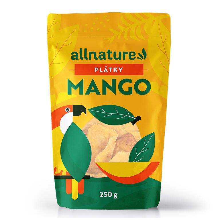 Allnature Sušené mango plátky 250 g