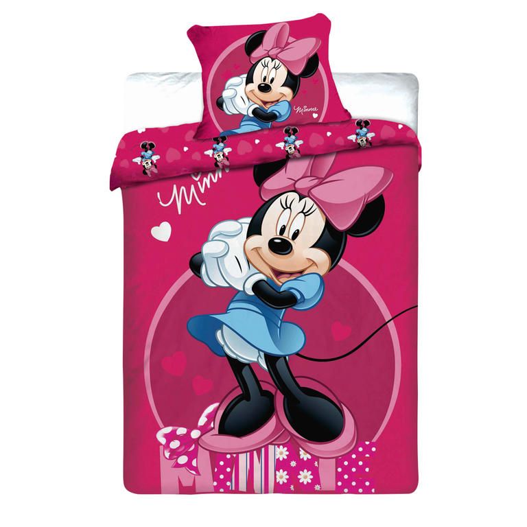 Dětské ložní povlečení Minnie růžové