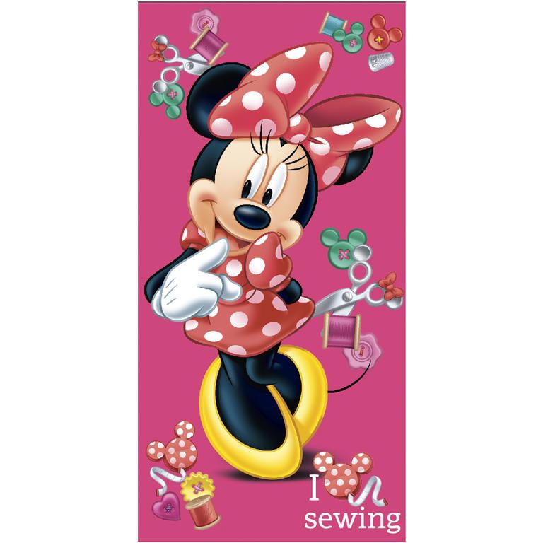 Dětská bavlněná osuška Minnie růžová