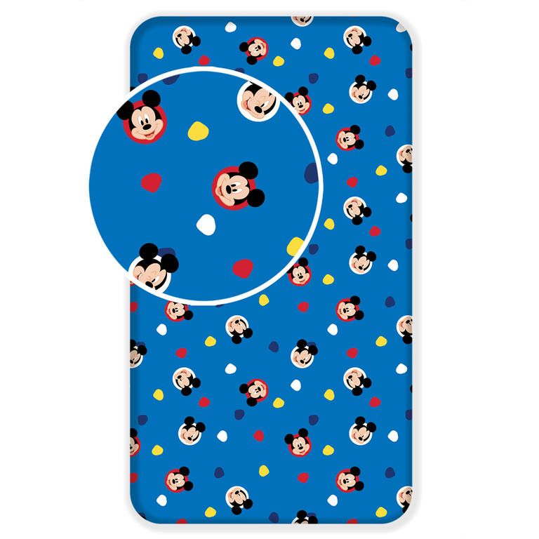 Napínací dětské prostěradlo MICKEY Modré