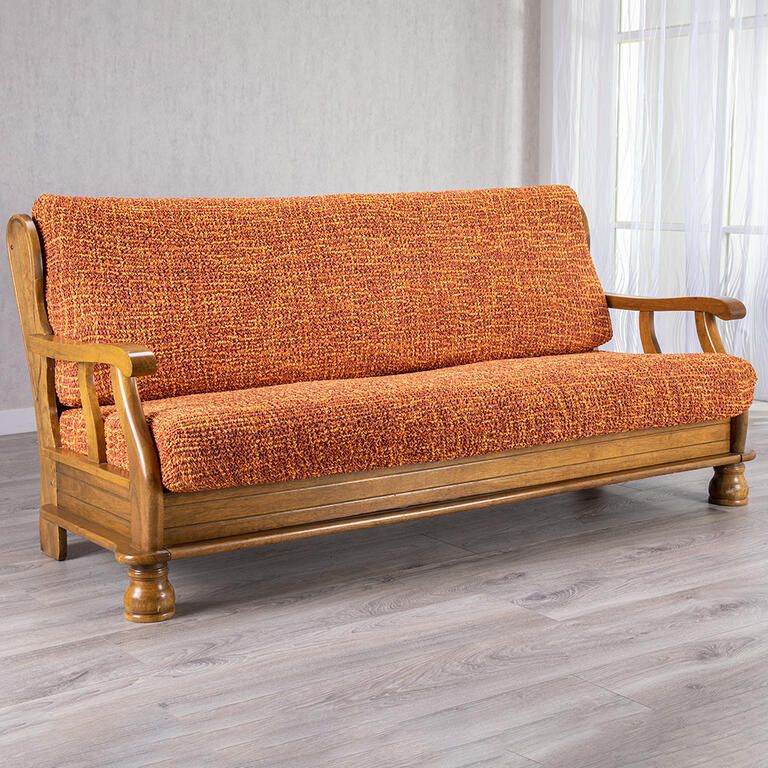 trojkřeslo s dřevěnými rukojeťmi (š. 150 - 200 cm)