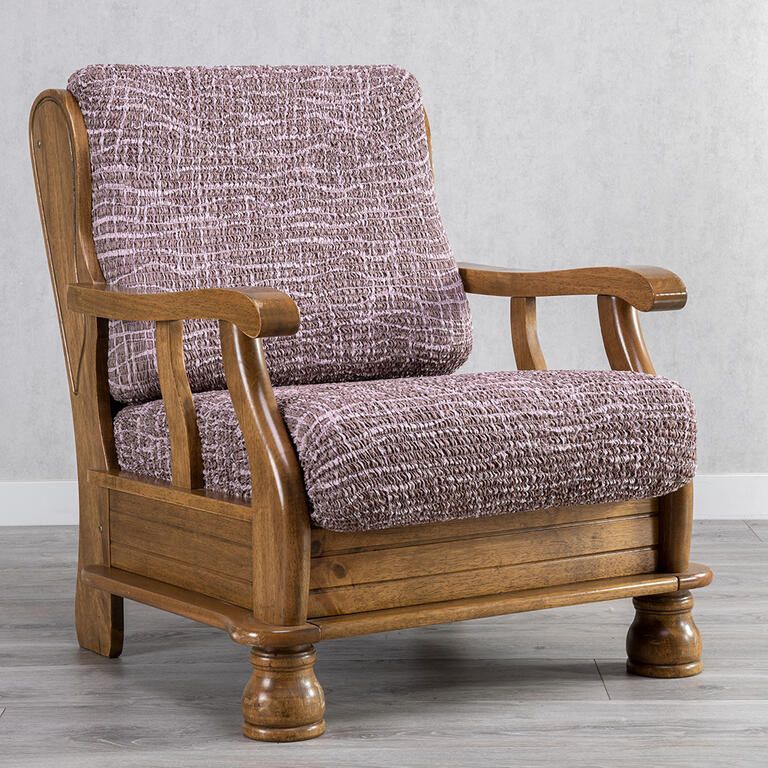 křeslo s dřevěnými rukojeťmi (š. 40 - 70 cm)