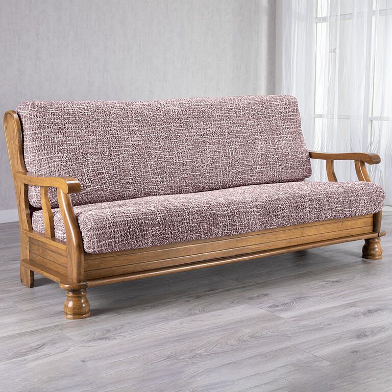 trojkřeslo s dřevěnými rukojeťmi (š. 150 - 200 cm)