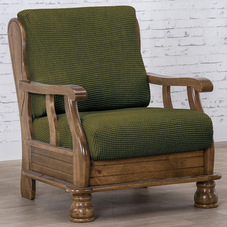 křeslo s dřevěnými rukojeťmi (š. 50 - 80 cm)