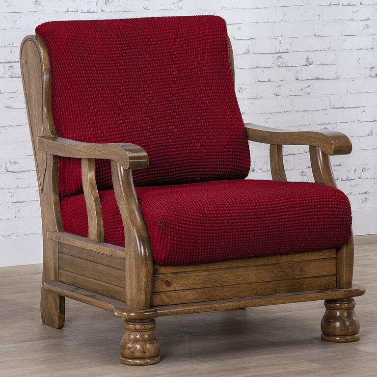 křeslo s dřevěnými rukojeťmi (š. 50 - 80 cm)