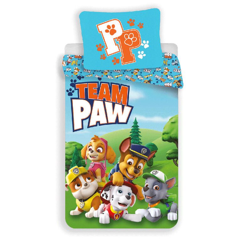 Bavlněné ložní povlečení TLAPKOVÁ PATROLA Team Paw