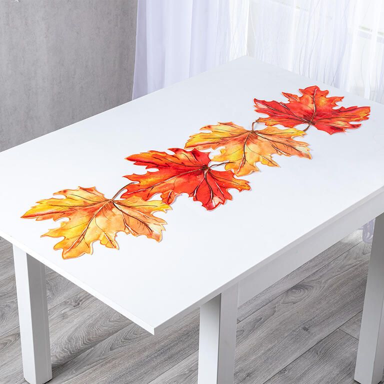 Behúň s potlačou JESENNÉ LISTY 40 x 110 cm