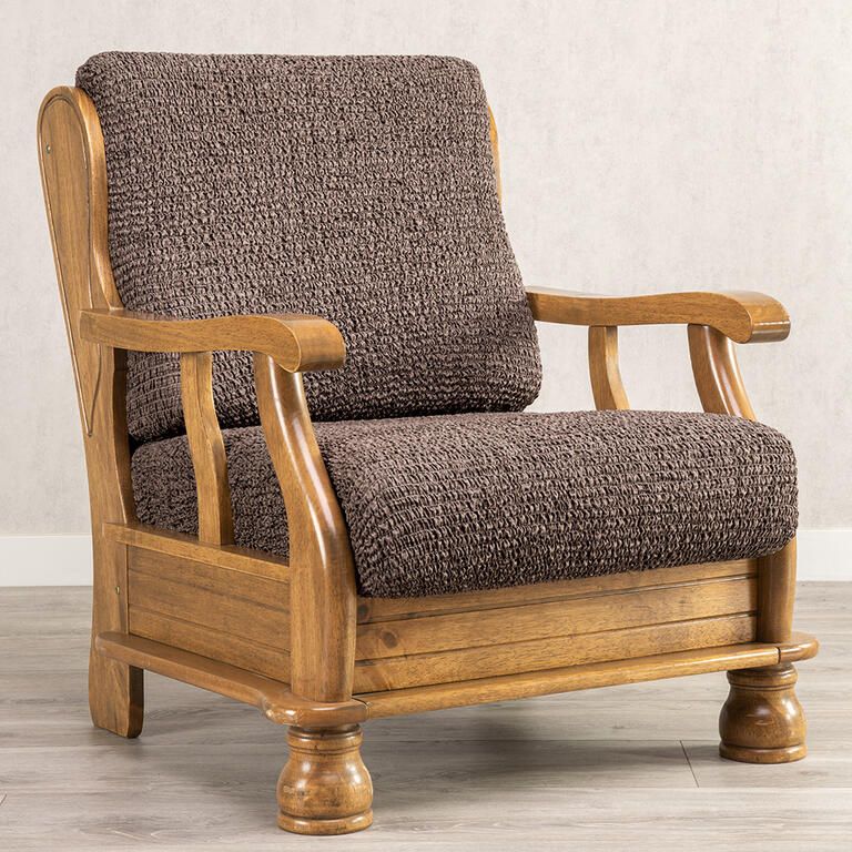 křeslo s dřevěnými rukojeťmi (š. 40 - 70 cm)