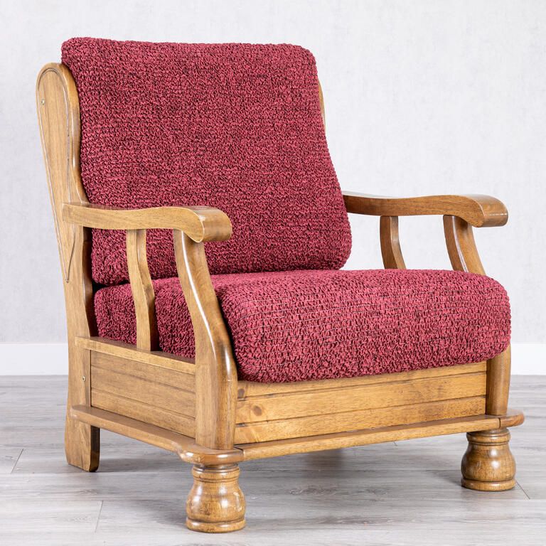 křeslo s dřevěnými rukojeťmi (š. 40 - 70 cm)