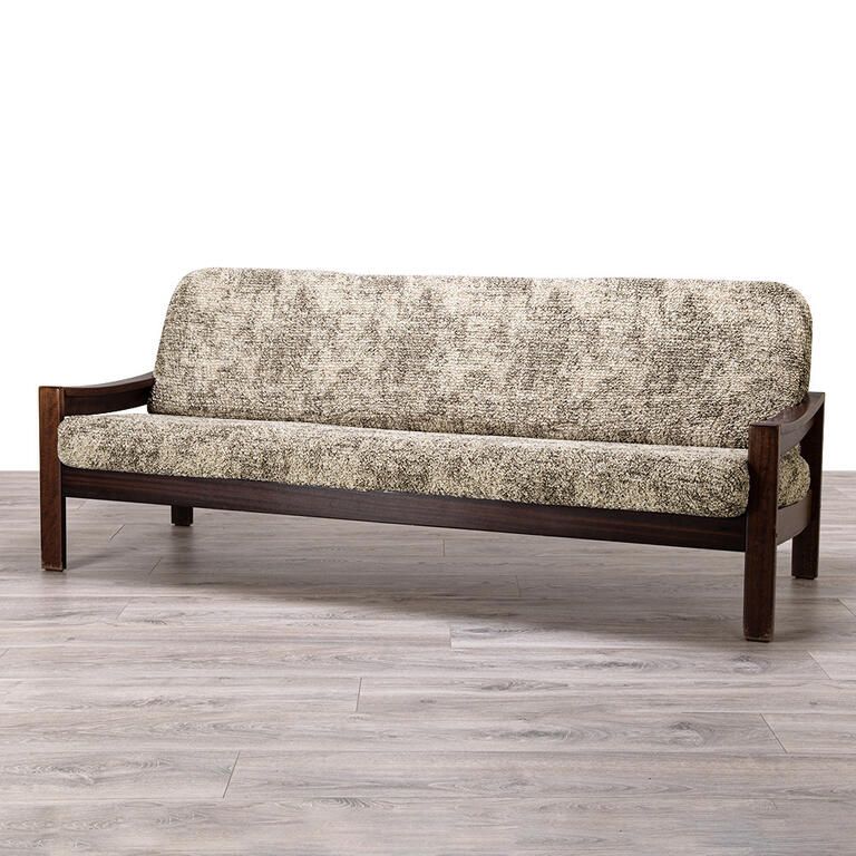 trojkřeslo s dřevěnými rukojeťmi (š. 150 - 200 cm)